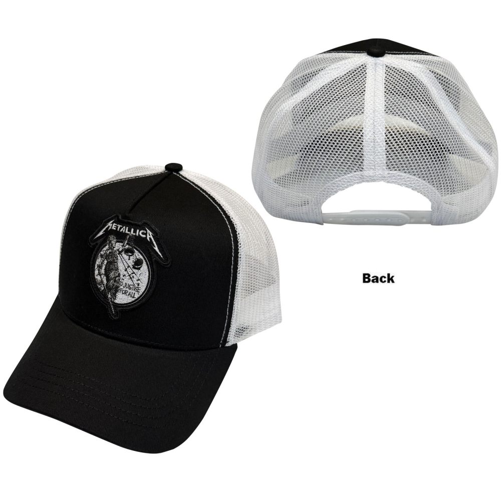 Metallica - Justice Mono Casquette Snapback - Noir/Blanc